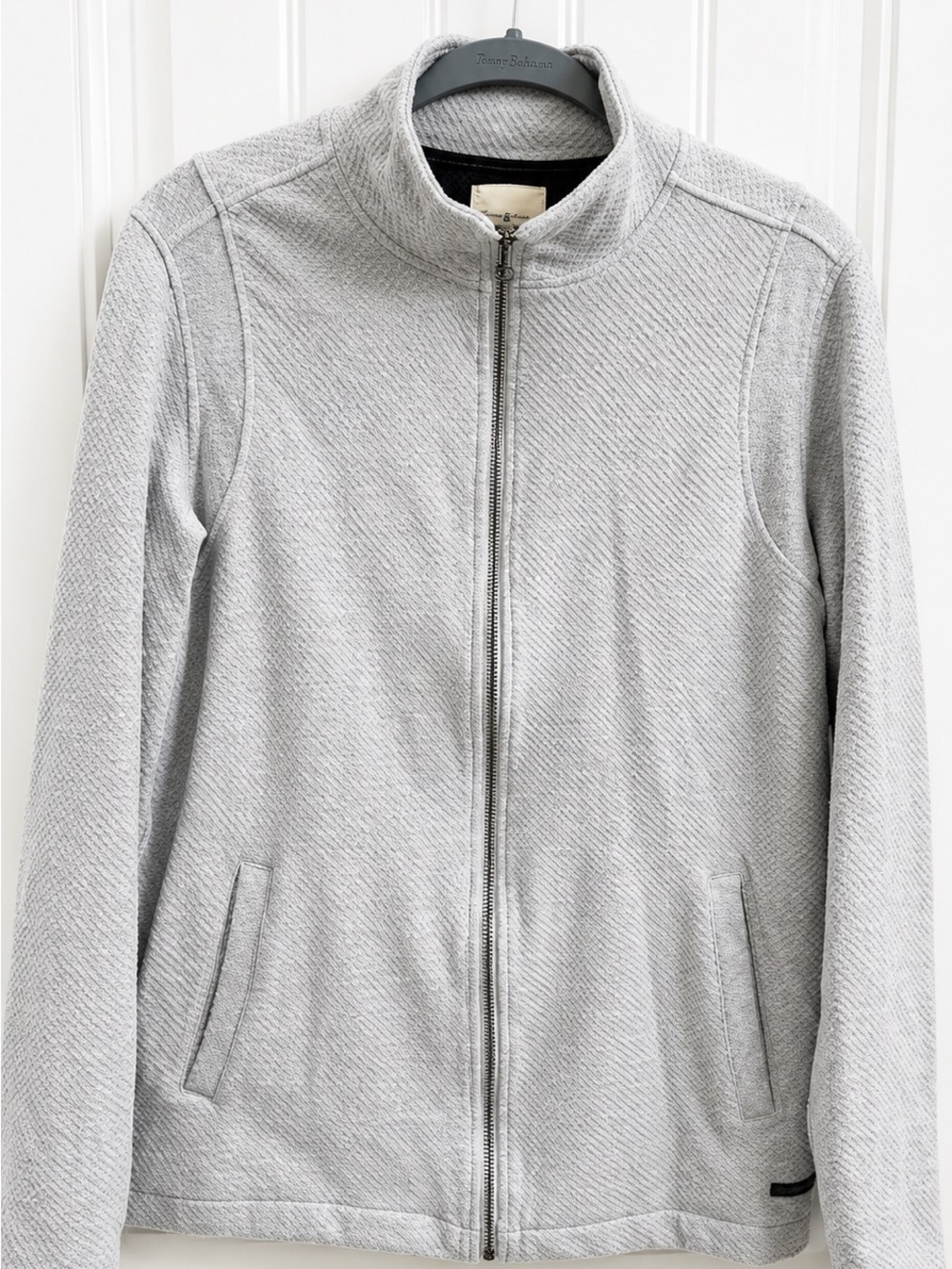 Light Gray Zip-Front Utility Jacket - Men’s